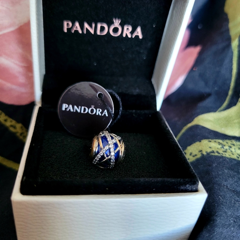 Blue Galaxy Pandora Charm